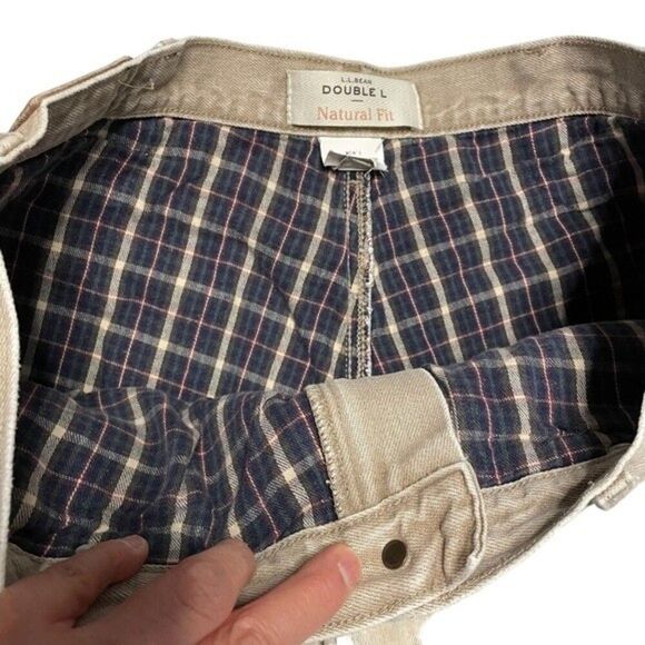 Flannel Lined L. L. Bean Double L Tan Jeans Size 35 x 30 - Picture 4 of 12
